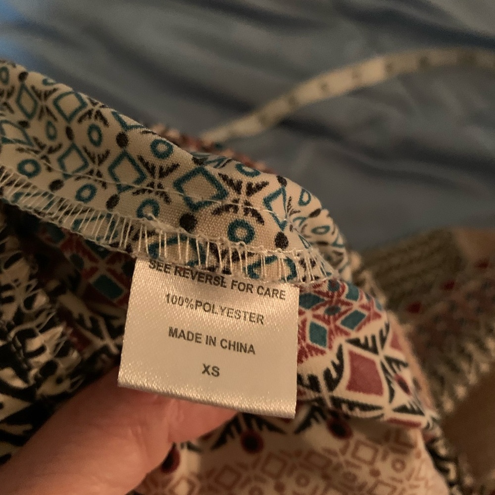 Bobeau Multicolor Geometric Print Pants - Picture 6 of 10